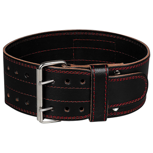 Cinturón de Levantamiento de Pesas de Cuero, Soporte Lumbar Acolchado Extra Ancho, Protección Avanzada, Orificios Ajustables - Product Image 1