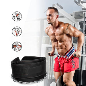 Cinturón de levantamiento de pesas para gimnasio y fitness con cadena de acero para dominadas, sentadillas profundas y ejercicios de fuerza - Product Image 2