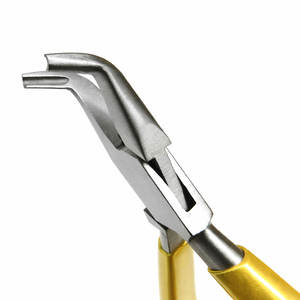 Alicates de acero inoxidable de alta resistencia con punta curva y ranurada para anillos de unión, envoltura de alambre de joyería y abalorios, herramienta profesional de reparación - Product Image 5