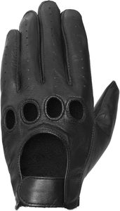 Gants de conduite en cuir marron respirants à doigts complets, perforés, séchage rapide, avec sangle de poignet réglable, unisexe, pour la course et les trajets quotidiens - Product Image 5