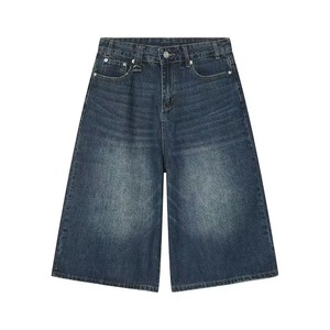 Fabricantes de Ropa de Verano de Moda, Ropa Urbana para Hombre y Mujer, Pantalones Cortos de Mezclilla con Lavado Vintage Personalizados - Product Image 5