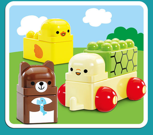 OXFORD BEBE Rompecabezas de Animales, Juego de Bloques de Construcción de Plástico de Piezas Grandes, Tema Animal, Juguete Educativo, 30 Piezas, ABS, para Niños de 0 a 4 Años - Product Image 3