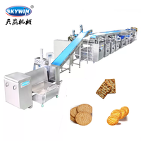 Ligne de production de biscuits entièrement automatique Skywin, machine à biscuits durs et mous, ligne de production de biscuits automatique