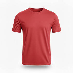 T-shirt personnalisé 100 % coton pour homme, uni, à manches courtes, vente en gros, t-shirt unisexe décontracté basique en coton et polyester - Product Image 3