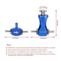 Manomètre de régulation de pression Turbo Boost en aluminium pour véhicule modifié, avec vanne de purge réglable pour essence