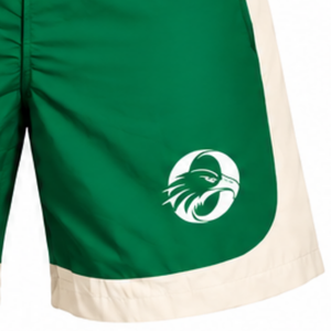 Ensemble short et sweat à capuche en nylon colorblock vert pour homme, léger, avec fermeture éclair quart, pour la course, le fitness, l'entraînement et les loisirs - Product Image 6
