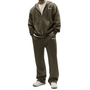 Conjunto de Sudadera con Capucha y Pantalones Deportivos Premium Personalizados para Hombre, Felpa Francesa, Estilo Urbano, Proveedor OEM de Marca Privada - Product Image 1