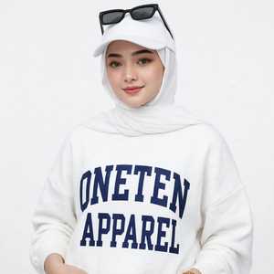Conjunto Deportivo Casual para Mujer, Sudadera con Capucha Blanca y Pantalones Deportivos, Manga Larga - Product Image 6