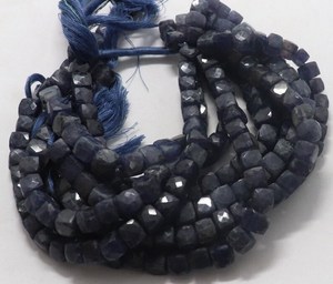 AAA Natural 7-8 MM Lolite Faceted 3D Cube <b>Beads</b> 8 Inch Lolite Faceted 3D Cube <b>Beads</b> For Jewelry Making Supplies Wholesale - Product Image 6