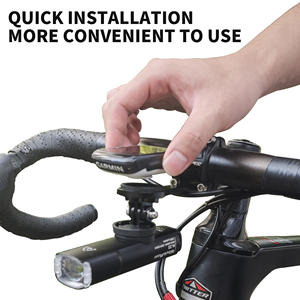 Soporte integrado para manillar de bicicleta de carretera de aleación de aluminio, soporte para ordenador, soporte para velocímetro <span class=keywords><strong>GPS</strong></span>, piezas de bicicleta para Garmin <span class=keywords><strong>Bryton</strong></span> - Product Image 2