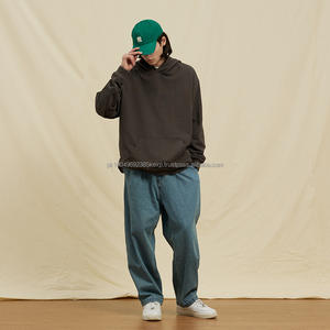 Automne hiver personnalisé de haute qualité 10 couleurs 400g sweats à capuche unisexe 100% coton sweats à capuche lourds - Product Image 1