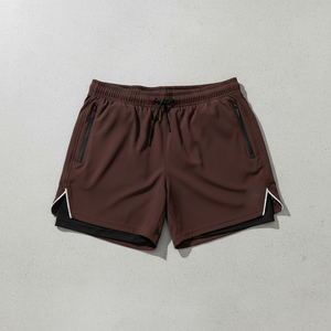 Shorts légers pour homme, avec poche zippée, pour course à pied et fitness, shorts personnalisés pour homme - Product Image 4