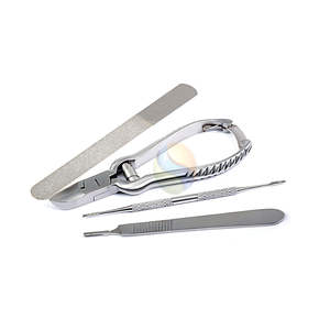 Coupe-ongles en acier inoxydable de qualité supérieure – Lame incurvée légère de 5 pouces avec double ressort |   Outil professionnel de manucure et pédicure - Product Image 1