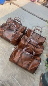 Sac de voyage en cuir de luxe avec fermeture à glissière, taille personnalisée, multifonctionnel, grande capacité, pour les voyages, les sports et les activités de plein air - Product Image 2