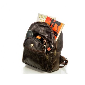 Crunch Leather <b>Backpack</b> Hot Selling Stylish <b>Backpack</b> Two In One Bag Messenger Bags Multi Uses Bags - Product Image 4
