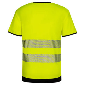 Camisetas de Trabajo de Alta Visibilidad con Mangas Cortas y Diseño Personalizado para Hombres, Reflectantes y de Seguridad para Trabajadores de la Construcción - Product Image 6