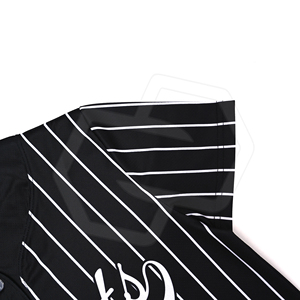 เสื้อเบสบอลแขนสั้นแบบมีแถบลายทาง ปรับแต่งได้ตามต้องการ ขายส่ง สำหรับทุกเพศ ทรงปกติ ระบายอากาศได้ดี ซับเหงื่อ ชุดกีฬา - Product Image 3