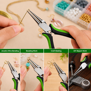 Round Nose Jewelry Pliers Beading <b>Wire</b> Loop Tool for Earring Making Necklace Repair DIY <b>Craft</b> - Product Image 3