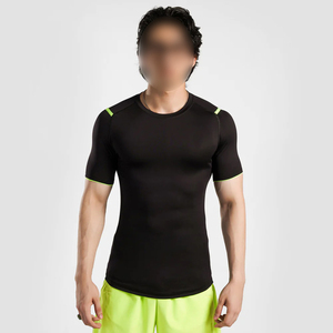 Camisetas de Compresión de Manga Corta Color Negro, Secado Rápido, Ropa Deportiva para Hombre, MMA, Fitness, Rash Guard, Nueva Llegada 2026 - Product Image 1