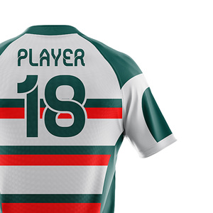 Tenue de rugby personnalisée haute performance avec motif drapeau imprimé, maillot et short respirants et écologiques - Commandes en gros OEM/ODM - Product Image 3