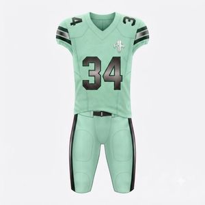 Uniforme de football américain pour hommes de haute qualité, col en V, sans manches, imprimé par sublimation, 100% polyester, par RIVIAN ATLANTIC - Product Image 2