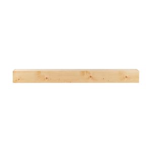 Caminetto in Legno Naturale da 72 x 8 x 5 Pollici, Montaggio a Parete, Stile Rustico, Capacità di Carico 50 Libbre - Product Image 1