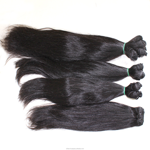 100% Unprocessed Virgin Indian Hair Extension Soft Hand-tied Natural Wave Style Raw Hair Vendor's Remi Hair - Product Image 3