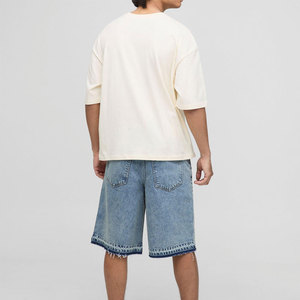 กางเกงขาสั้นผ้าแคนวาสคุณภาพสูง ระบายอากาศได้ดี ขนาด 5 นิ้ว ทรงตรง สไตล์สตรีทแฟชั่น สำหรับผู้ชายไซส์ใหญ่ ใส่ได้ในฤดูร้อน พร้อมปักโลโก้ตามสั่ง - Product Image 3