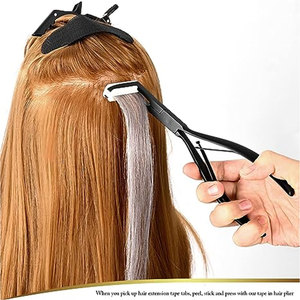 Custom Logo Tape In Pliers Hair Extensions Pliers Stainless Steel Flat Surface Extensions Tape Sealing Clamp Pliers Tool - Product Image 5