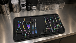 Kit de Herramientas Profesional para Perforaciones Corporales, Instrumentos de Acero Inoxidable Negro, Venta al Por Mayor para Estudios de Perforaciones, OEM, ODM, CE, ISO - Product Image 5