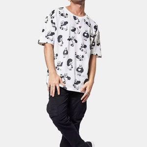 T-shirt blanc à manches courtes pour homme, col rond, coupe classique, jersey décontracté en coton/fibre de bambou, respirant et écologique - Product Image 2