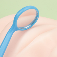 Miroirs buccaux dentaires jetables compacts en plastique coloré pour l'inspection clinique