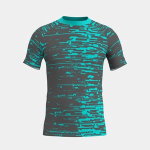 OEM Unisex Short Sleeve <b>Compression</b> Rash Guard Breathable Quick Dry Anti-UV Polyester/Spandex Gym Workout T-<b>Shirt</b> - Product Image 1