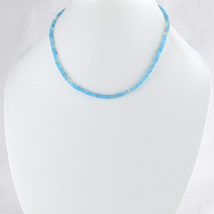 Paraiba Ethopian <b>Opal</b> Beaded <b>Necklace</b> Dainty Apatite Choker Boho Summer Jewelry Gemstone Gift Layering Beach <b>Necklace</b> - Product Image 5