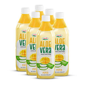 Fabricant de Boissons à la Mangue et à l'Aloe Vera Sous Marque Blanche, Boissons Gazeuses en Bouteille 500ml, Prix Usine, Agent de Vente en Gros, Commande en Gros - Product Image 2