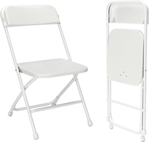 Chaise pliante moderne en acier inoxydable - Siège extérieur durable pour jardins, plages, salons, cuisines, espaces publics - Product Image 1