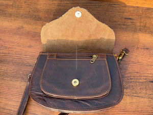 Nouvelle vente chaude Style occidental imprimé Animal fourrure cuir bandoulière sac à bandoulière haute qualité à la mode en cuir véritable sacs à bandoulière - Product Image 5