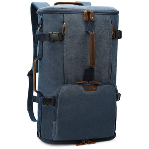 Leather Backpack Convertible <b>Bag</b> 21.7x13.4x8.7inch Waterproof Zipper Closure Unisex Soft Handle Minimalist Style - Product Image 1