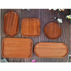 Bandeja de Madera Multiusos |   Plato de Madera Sólida Sostenible para Servir Comida, Té, Bocadillos y Decoración de Mesa - Product Image 2