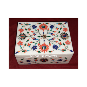 Caja de Joyería Rectangular Hecha a Mano con Diseño de Estrella, Incrustaciones de Nácar Natural Blanco, para Empacar Joyas y Regalos - Product Image 3