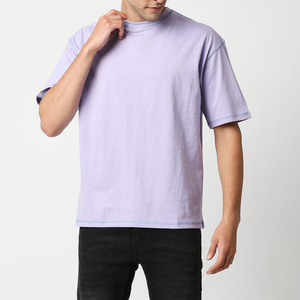 T-shirt personnalisé pour homme en polyester/coton, imprimé DTG, coupe ajustée, respirant, séchage rapide, fitness, décontracté, taille plus, blanc - Product Image 1