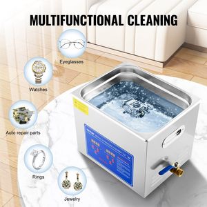 Professionale 10L/2.5 Gal pulitore ad ultrasuoni facile riscaldatore digitale del Timer in acciaio inossidabile macchina industriale certificata FCC/CE/RoHS - Product Image 5