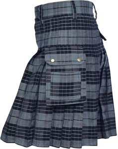 Ensemble de kilt écossais des Highlands de 5 yards, 13 OZ, motif Thistle, avec sporran, tenue écossaise pour homme, kilt vert utilitaire à motif tartan - Product Image 2