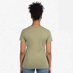 Camiseta de Color Sólido para Mujer, Talla Adulto, 100% Algodón, Corte Ajustado, Informal - Product Image 6