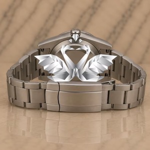 Eco Friendly Moissanite Diamond Watch for Men Premium Fashion Jewelry Stainless Steel Watch Available At Reasonable Price - Product Image 2