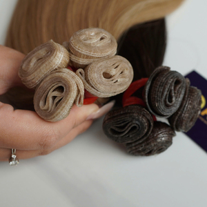 Venta al por mayor de fábrica: Extensiones de cabello liso vietnamita personalizadas de alta calidad con trama a máquina, de 10 a 34 pulgadas de longitud. - Product Image 2