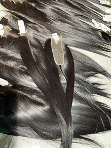 Cheveux humains lisses naturels couleur chair 16 pouces avec closure 2x6 sans colle, dentelle HD transparente - Product Image 3