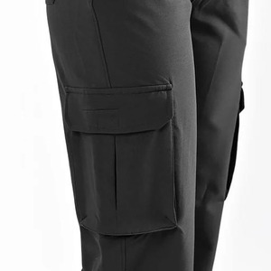 Pantalones Deportivos Anchos de Nylon/Algodón para Mujer, Estilo Hip Hop, Color Negro, Diseño Coreano, Joggers Holgados, Pantalones Cargo - Product Image 5