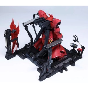 Base de maintenance pour figurines robotiques en plastique, plateforme de présentation de diorama, station de réparation d'armes mécaniques, support de modèle compatible RG - Product Image 3