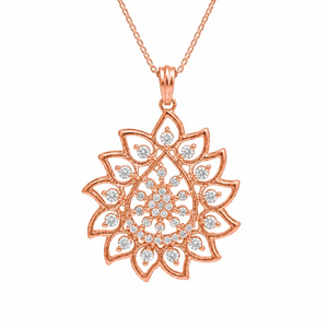 Ensemble de bijoux en argent sterling 925 avec zircone cubique de luxe, collier et boucles d'oreilles pour femmes, cadeau de mariage, collier et boucles d'oreilles pour femmes - Product Image 3